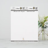 Lettre À En-tête Chef professionnel promotionnel de cuisinier (Debout devant)