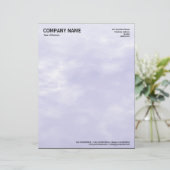 Lettre À En-tête Ciel Texture 01 Purple clair (Debout devant)