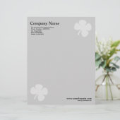 Lettre À En-tête Clover - gris clair (Debout devant)
