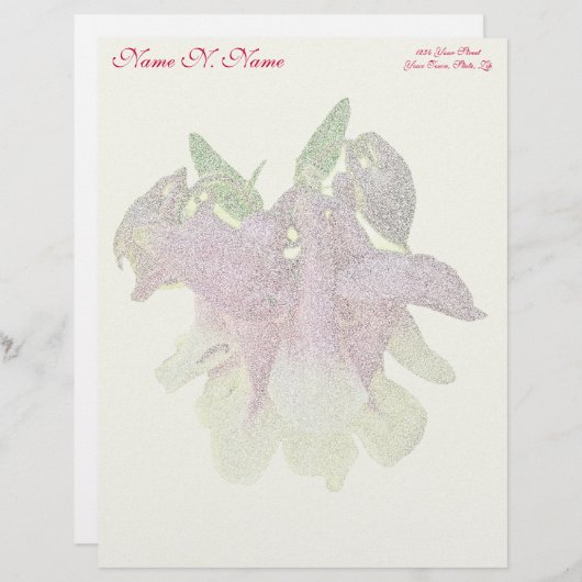 Lettre À En-tête Colonne cultivée En-tête Jaune (Devant / Derrière)