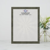 Lettre À En-tête Cru de corps d'air d'armée (Debout devant)