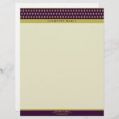 Lettre À En-tête Diamants divins (violet) en-tête Customisé (Devant / Derrière)