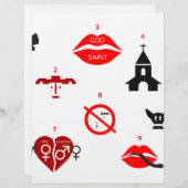 Lettre À En-tête dix commandements modernes (Devant / Derrière)