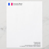 Lettre À En-tête Drapeaux - France (Devant)