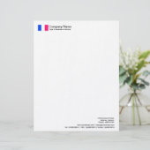 Lettre À En-tête Drapeaux - France (Debout devant)