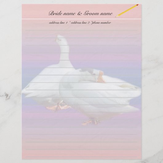 Lettre À En-tête en-tête avec nom (Devant)