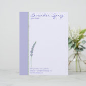 Lettre À En-tête En-tête de la lettre Sprig Lavender (Debout devant)