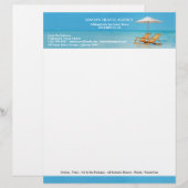 Lettre À En-tête En-tête de l'agence de voyage (Devant / Derrière)