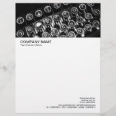 Lettre À En-tête En-tête d'image volumineux - Machine à écrire Vint (Devant)