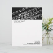 Lettre À En-tête En-tête d'image volumineux - Machine à écrire Vint (Debout devant)