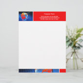 Lettre À En-tête En-tête Globe (Debout devant)