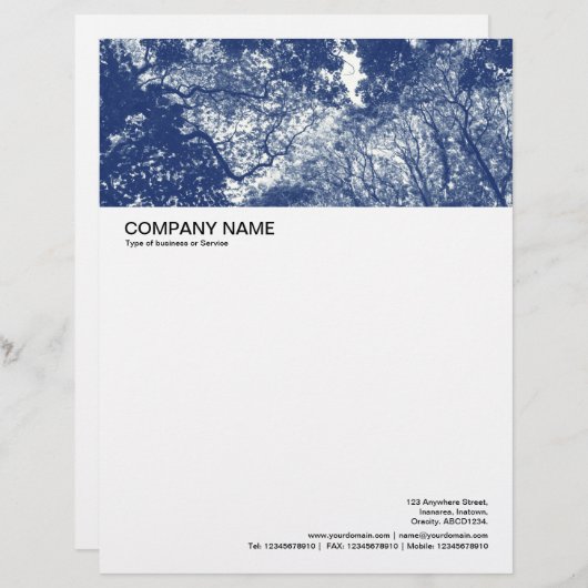 Lettre À En-tête En-tête grande image - Canopée en bois 02 (Devant / Derrière)