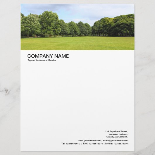 Lettre À En-tête En-tête grande image - Dans le parc 02 (Devant)