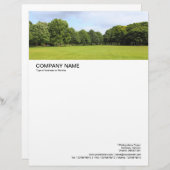 Lettre À En-tête En-tête grande image - Dans le parc 02 (Devant / Derrière)