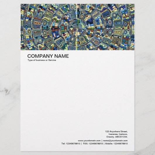 Lettre À En-tête En-tête Image grande - Ondes (Devant)