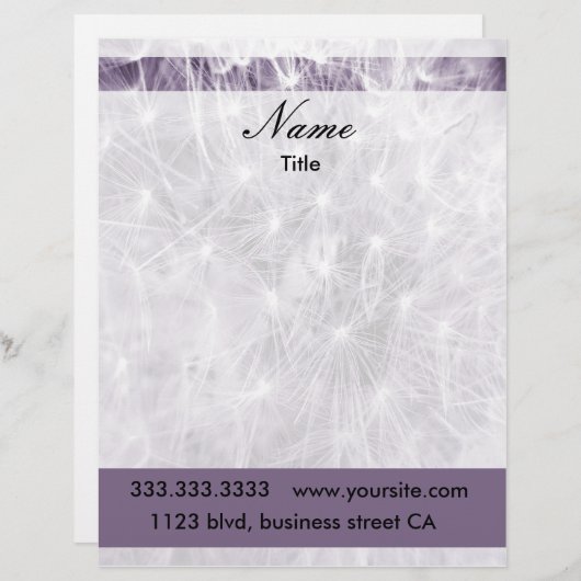 Lettre À En-tête en-têtes (Devant / Derrière)