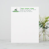 Lettre À En-tête Entretien des pelouses, des cours d'amarrage ou de (Debout devant)