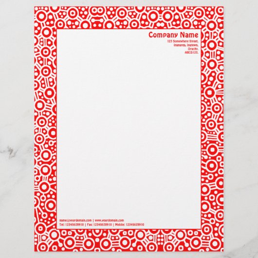 Lettre À En-tête ET Circuity - Rouge (Devant)