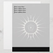 Lettre À En-tête Étoile Dorée (Devant / Derrière)