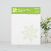 Lettre À En-tête Fleur - Martian Green (Debout devant)
