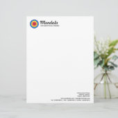 Lettre À En-tête Kaleidoscopic Mandala 012 (Debout devant)