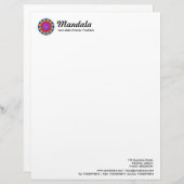 Lettre À En-tête Kaleidoscopic Mandala 03 (Devant / Derrière)