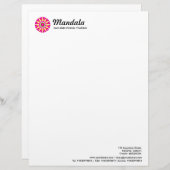 Lettre À En-tête Kaleidoscopic Mandala 05 (Devant / Derrière)