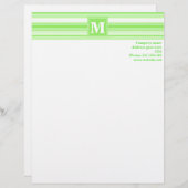 Lettre À En-tête Landes vertes de chaux monogrammes (Devant / Derrière)