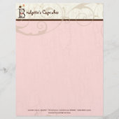 Lettre À En-tête Lettre B Cupcake Business en-tête (Devant)