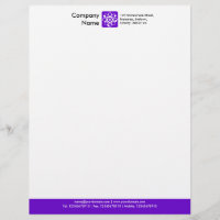 Pied de page couleur - Violet