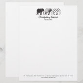 Lettre À En-tête Professionnel moderne (Devant / Derrière)