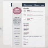 Lettre À En-tête Reprise de l'emblème de canneberge (Devant / Derrière)