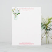 Lettre À En-tête Rustique Pays Mason Fleurs Jar Blanches Hydrangeas (Debout devant)