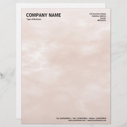 Lettre À En-tête Sky Texture 01 Lumière Brown (Devant / Derrière)