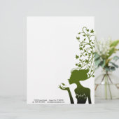 Lettre À En-tête sucre vert (Debout devant)