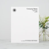 Lettre À En-tête Sun 02 - Noir (Debout devant)