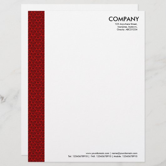 Lettre À En-tête Terrazzo Motif 02 (Devant / Derrière)