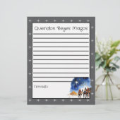 Lettre à la page des Trois Sages Hommes Gris + Col (Debout devant)