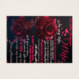 Lettre À Mon Cadeau Femme, Couple Love Cadeau Mari