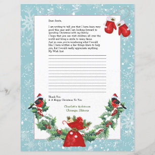 Lettre à Père Noël Papeterie personnalisée