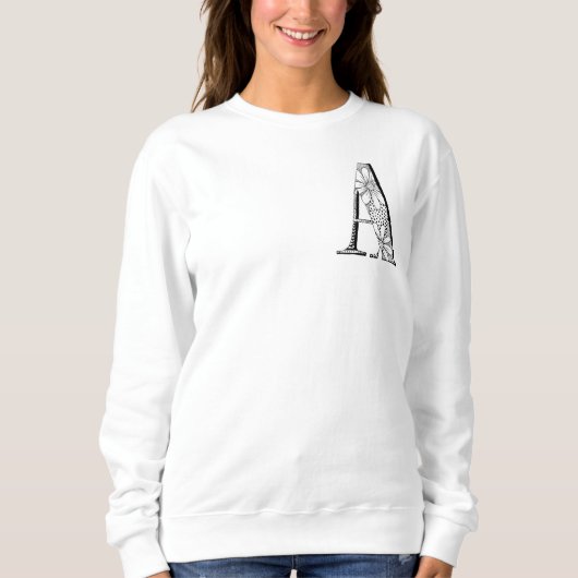 LETTRE 'A' Sweatshirt monogramme initial (Devant)