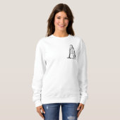 LETTRE 'A' Sweatshirt monogramme initial (Devant entier)