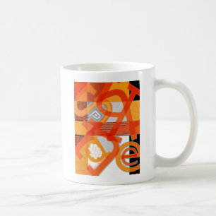 Lettre Abstraite moderne Mug d'art par Heard_