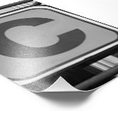 LETTRE ALPAHBÉ Photographie C7 noir et blanc 4x6 (Coin)