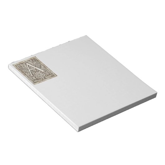 LETTRE Alphabet A Bloc-notes (Incliné)