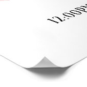 Lettre Alphabet bébé personnalisée - A - Poster (Coin)