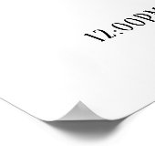 Lettre Alphabet bébé personnalisée - E - Poster (Coin)