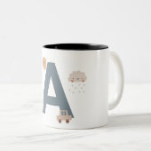 Lettre alphabet boho A - mug (Devant droit)