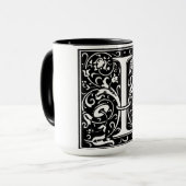 Lettre alphabet de style Renaissance I sur Mug (Devant gauche)