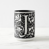 Lettre alphabet de style Renaissance J sur Mug (Centre)